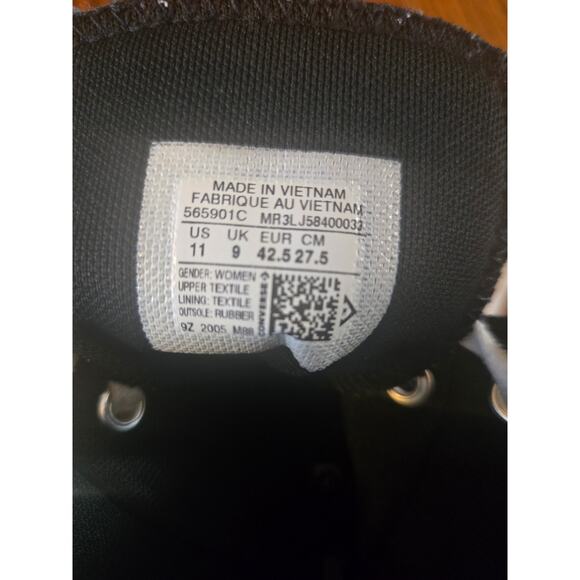 Converse Chuck Taylor All Star High Black White Platform Womens Sneakers Size 11 - Picture 13 of 13